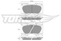 TOMEX Brakes Bremsbelagsatz Scheibenbremse TX 14-96 für TOYOTA LAND CRUISER 8 up