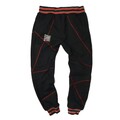 Herren Winter Sweathose Fleece Dick Warme Freizeithose mit Bündchen Zipper