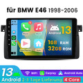 Andriod 13 CarPlay Autoradio Für BMW E46 3er 318 320 325 M3 Rover GPS Nav FM RDS