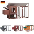 Geflügelstall Hühnerstall Hühnerhaus Hasenstall Freilauf Holz Kaninchenkäfig XXL