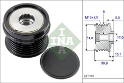 Schaeffler INA Generatorfreilauf 535 0252 10 für FORD VOLVO DXA FIESTA MONDEO 6