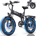 Ridstar H20 Elektrofahrrad 20" City eBike 48V/15Ah Klappbares Shimano 7-Gange DE