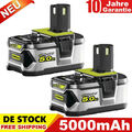 2x 5.0Ah 18V Akku für RYOBI One Plus Lithium RB18L50 P108  Batterie