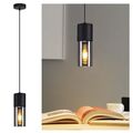 ZMH Pendelleuchte Esstisch Hängeleuchte E27 - Pendellampe 3 Flammig Glas Lampen