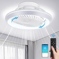 LED Deckenleuchte mit Ventilator leise Deckenventilator mit Beleuchtung Dimmbar