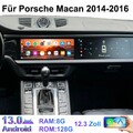 12.3" Auto Radio Dual Screen Stereo Android Carplay Für Porsche Mancan 2014-2016