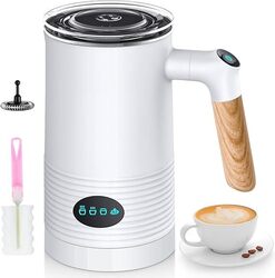 4-in-1 Elektrischer Milchaufschäumer & Dampfgarer, 350ml, Heiß & Kalt UVP 39£