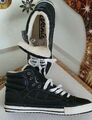 Venice Herren Sneaker, Halbschuhe, Gr. 44, schwarz, Kunstleder, Neu, gefüttert