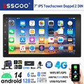 2 DIN Autoradio DAB+ Android 14 6+128G Carplay GPS Navi AM RDS Bluetooth WIFI 4G