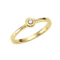 Orolino Ring Cocktailring 585 Gold gelb Diamant Brillant glanz poliert Damen NEU