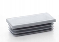 10x Lamellenstopfen Rechteckrohr 100x150 mm Rechteck Grau Endkappen Kunststoff