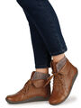 Biostep Stiefelette Stiefel Damenschuhe Schnürschuhe Leder cognac 36 38 40 42