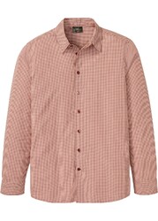 Langarmhemd mit Karomuster Gr. 39/40 (M) Mahagonirot Herren Langarm-Hemd Neu