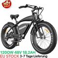 26 Zoll Fat Tire Elektrofahrrad,120OW48V18.2Ah Mountainbike Fahrrad MTB HidoesB3
