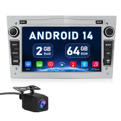 DAB+ 2+64G Android 14 Autoradio GPS Navi Für Opel Astra H G Corsa C D Zafira A B