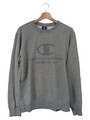 Champion Herren Sweatshirt Grau M Logo Print Sportlich Baumwolle