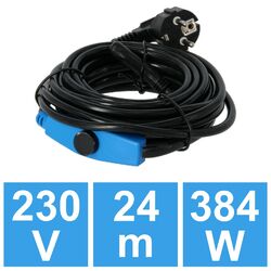 Rohrbegleitheizung Heizkabel Frostschutz Heizleitung 24m 384 Watt