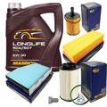 SCT Germany Inspektionspaket MANNOL Longlife 5W-30 5L für VW Audi Skoda Touran