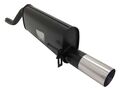 NOVUS Sportauspuff Endschalldämpfer 1x90mm RL-Design passend für OPEL CORSA D