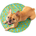 GF Pet Elastofit Runde Kühlmatte für Hunde und Katzen - blau - L/XL Kühlkissen