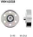 SKF Umlenk-/Führungsrolle, Keilrippenriemen VKM 61018 für TOYOTA