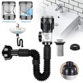 Waschbecken Ablaufgarnitur Kit Geruchsdichte Abflussrohr Pop up Abflussstopfen