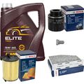 BOSCH Inspektionspaket 5L MANNOL ELITE 5W-40 für VW Audi Golf VI 1.4 TSI 1.2