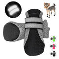 4x Hundeschuhe Pfotenschutz Mesh Reflektierende Anti-Rutsch Hundestiefel Socken