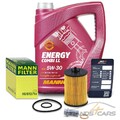 MANN ÖLFILTER + 5L 5W-30 FÜR MERCEDES A B-KLASSE W169 W245 150 160 170 180 200