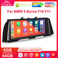 10.25" Android 14 Autoradio GPS CarPlay Navi LTE 4G WIFi für BMW 5er F10 F11 CIC
