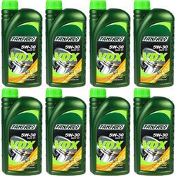 8x1 Liter Original FANFARO Motoröl VDX 5W-30 API SN/CF Engine Oil Öl