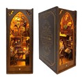 DIY Book Nook Kit 3d Holz Puzzle Bücherregal Dekor Miniatur Haus mit LED Light