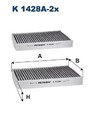 Innenraumfilter Pollenfilter Filter für BMW Alpina Rolls Filtron K1428A-2X