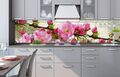 Küchenrückwand Selbstklebend Fliesenspiegel Deko Folie Spritzschutz Sakura Blüte