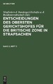 Entscheidungen Des Obersten Gerichtshofes Für Di (Gebundene Ausgabe) (US IMPORT)