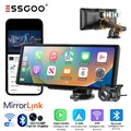 ESSGOO 10,2" 4K Dashcam Touchscreen Autoradio Tragbar Apple Carplay Android Auto