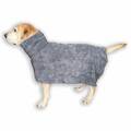 Hunde Bademantel - Hundebademantel für Hunde Haustiermantel Mikrofaser grau