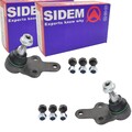 2x SIDEM TRAGGELENKE AUßEN VORNE passend für FORD C-MAX FOCUS VOLVO C30 C70 S40 