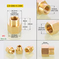 Gewindefittings Messing Fittings Muffe IG BSP 1/8“ 1/4”3/8”1/2“3/4“1”System