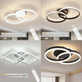 LED Deckenleuchte Dimmbar Wohnzimmer Moderne Deckenlampe mit Fernbedienung 50W