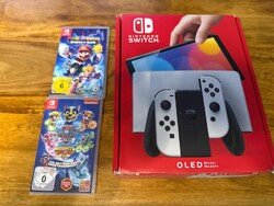 Nintendo Switch OLED-Modell HEG-001 Handheld-Spielekonsole - Weiß