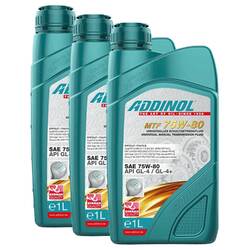 Getriebeöl ADDINOL 75W80 Multi Transmission Fluid 3 X 1 Liter für Seat Skoda VW 
