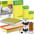 MANN FILTER INSPEKTIONSPAKET passend für AUDI Q7 4L 3.0 TDI QUATTRO 204-245 PS