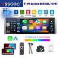 Autoradio 1 DIN Kabelloses Carplay Android Auto IPS Touch Screen AUX-IN USB Kam