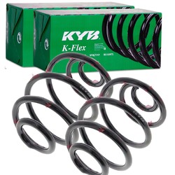2X KYB K-FLEX FAHRWERKSFEDERN HINTEN PASSEND FÜR DAEWOO LANOS LINKS+RECHTS