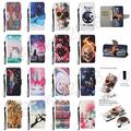 Hülle für iPhone 13 12 11 Pro XR XS Max 8 7 SE2 Muster Leder Geldbörse Flip Cover