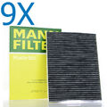 9x Mann-Filter Innenraumfilter Pollenfilter Filter Innenraumluft CUK 2532