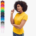 FRUIT OF THE LOOM - Premium Damen Poloshirt Lady-Fit XS - 2XL Baumwolle