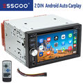 Doppel 2 DIN Carplay Autoradio Android Auto CD DVD AM RDS Bluetooth 3 USB TF AUX