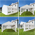 PROFI XXL 5x8m Partyzelt Festzelt Pavillon Gartenzelt mit Fenstern STAHLRAHMEN
